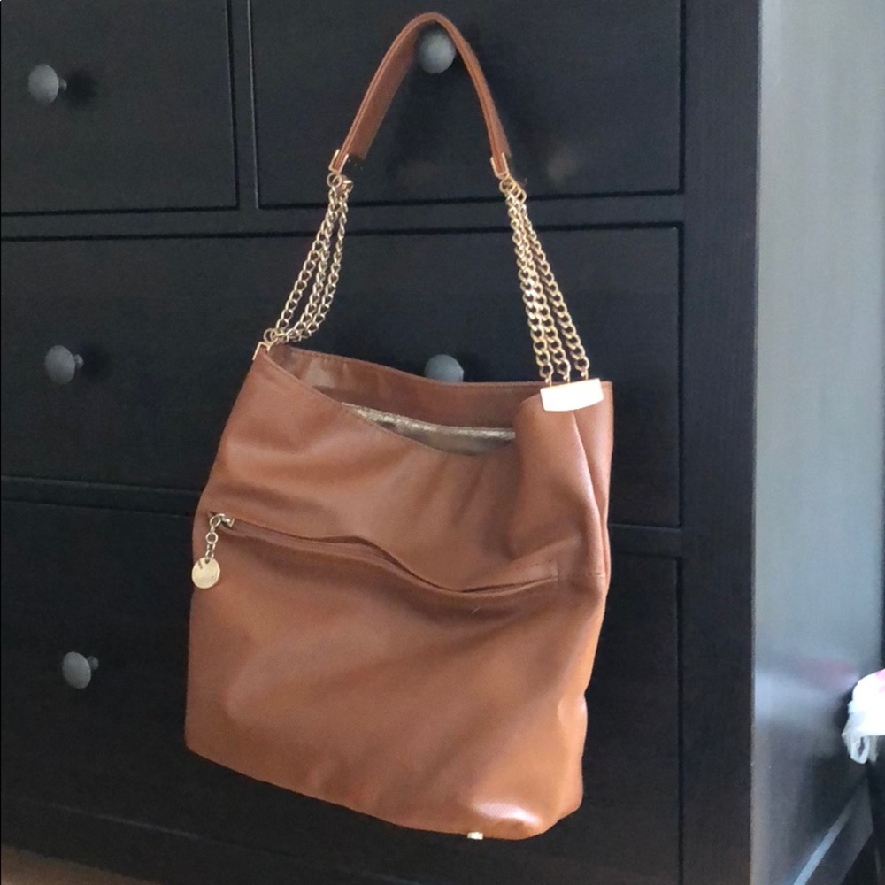 Tan shoulder bag